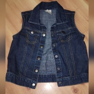 NWOT Wonderkids unisex Blue Denim/Jean Vest Small